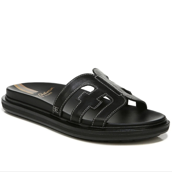 Sam Edelman Shoes - Sam Edelman Valeri Logo Emblem Footbed Slide Sandals Black 7